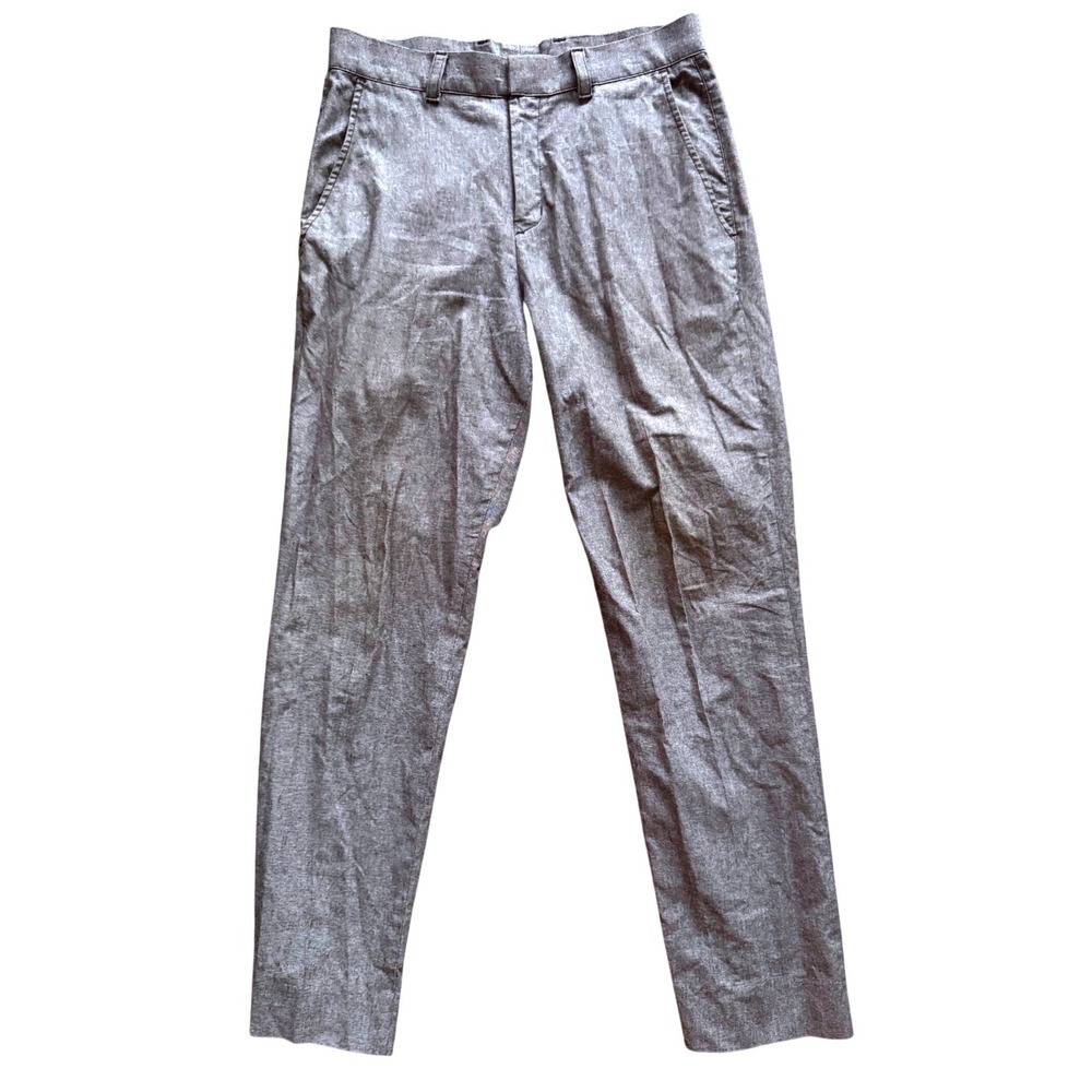 American Apparel Gray Trousers High Rise Straight Leg Indie Pants Size‎ 30 Tall